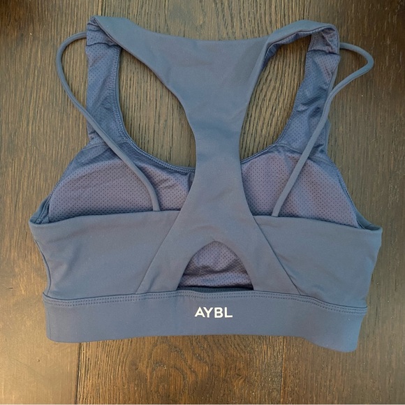 Blue AYBL strappy sports bra - Picture 2 of 2